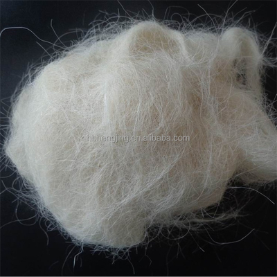 Scoured White Goat Hair  Waste