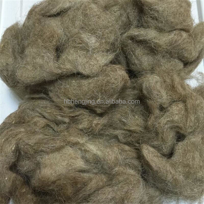 Scoured Brown Wool Waste for Spinning Yarn or Insulation