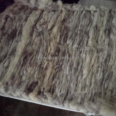 Scoured Brown Sheep Wool Waste for Insulation