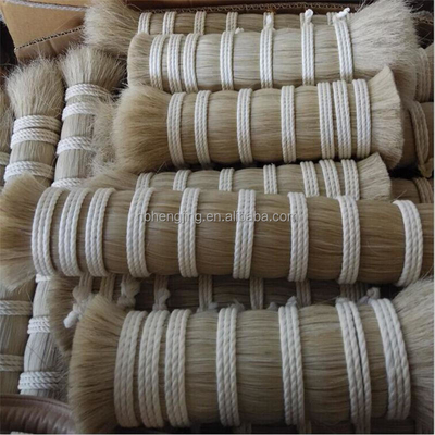 Washed Double/single Drawn Horsetail Hair White/black/light Grey