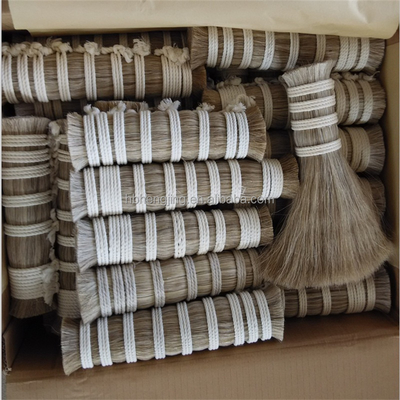 Washed Double/single Drawn Horsetail Hair White/black/light Grey
